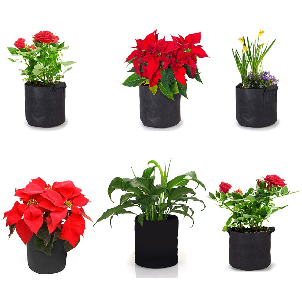 Garden Plant pot Growing Bag Flower Grow Bag flower pot Vegetable Flower Aeration Planting Pot Container Garden Supplies Q30