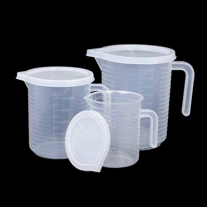 Kitchen Tools 300-5000ML Clear Plastic Measuring Cup Cups With Lid Kitchen Liquid Measure Jug Cup Container
