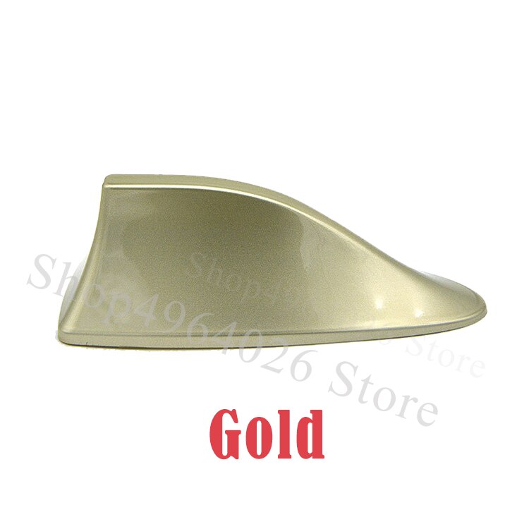 Para Peugeot 307, 206, 308, 407, 207, 3008, 508, 406, 3008 cc sw antenas de señal de coche alerón con forma de aleta de tiburón Accesorios Estilo: gold