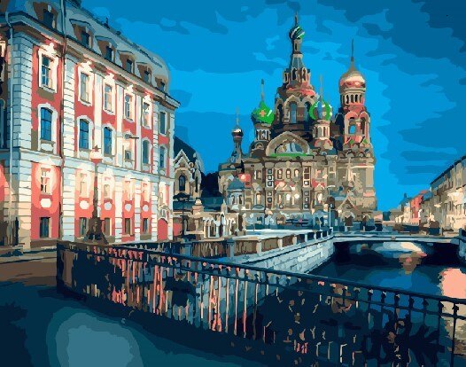 HUACAN Painting By Numbers City Landscapes Acrylic Drawing Canvas Pictures For Adults Home Decoration: SZHC2339