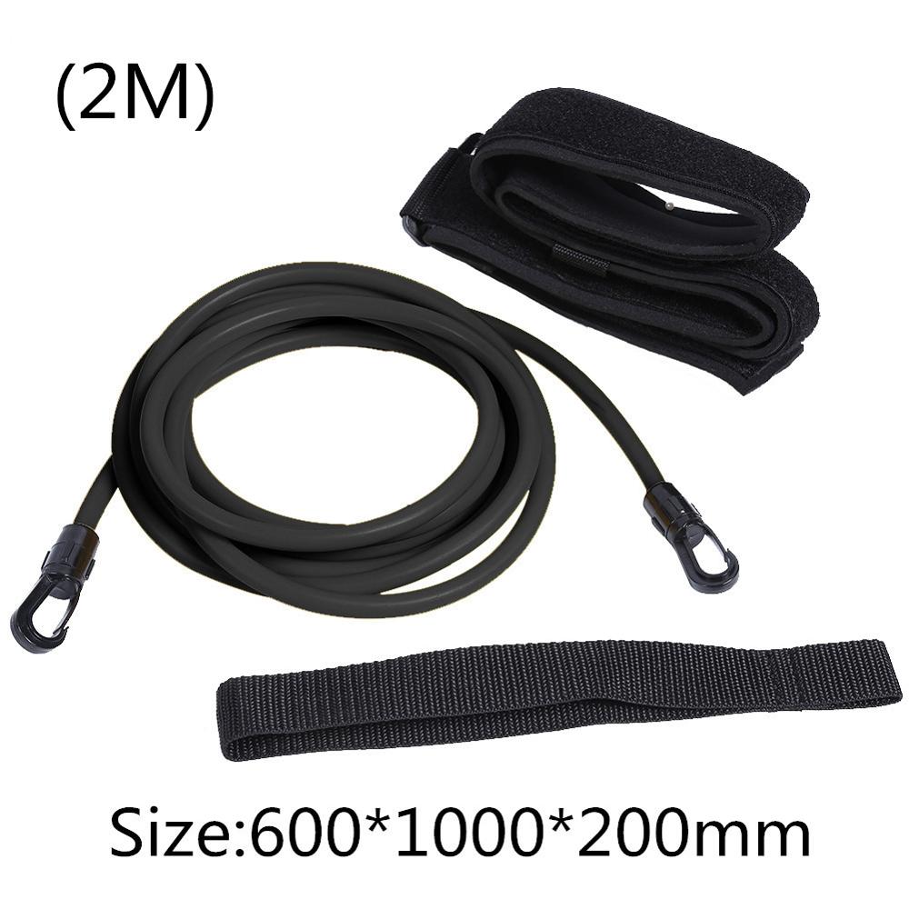 Adjustable Swim Training Resistance Elastic Belt Safety Rope Swimming Pool Latex Tubes Various Specifications Styles Accessories: Black 6X10X2M