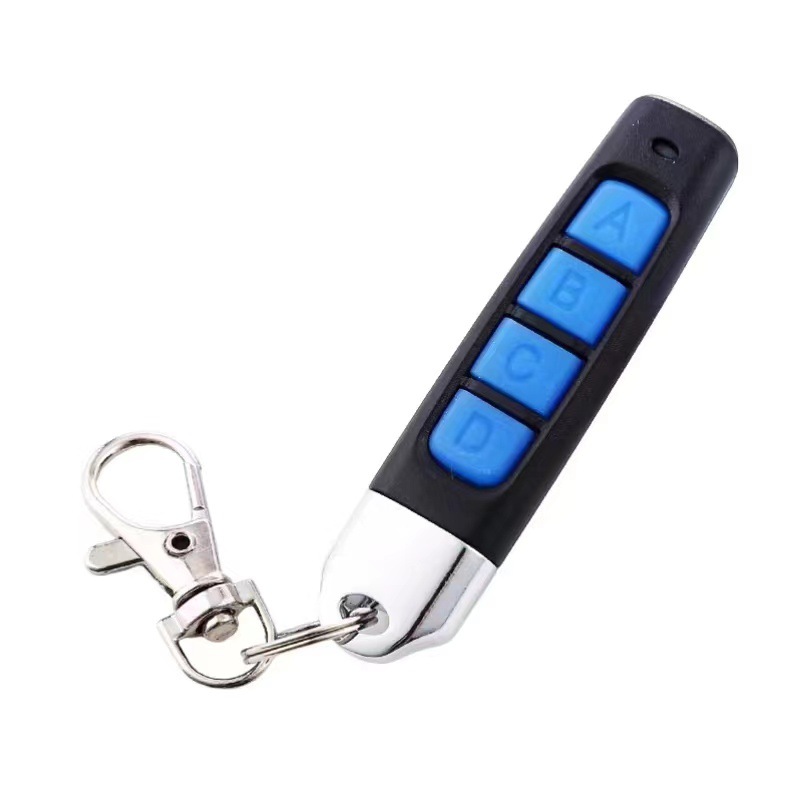433 frequency remote control, electric roller shutter door, retractable doorway, remote control key: Blue