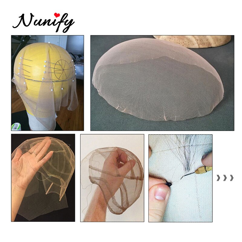 Nunify Schweizer Spitze Netz Haar Netze Unsichtbar, Der 1Garten Schweizer Spitze Netz Für sterben Herstellung Von Spitze Perücke Haarnetz Zubehör Weben Deckel Werkzeuge