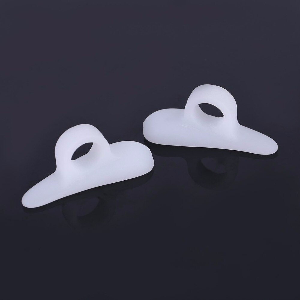1 Pair Single Hole Hallux Valgus Foot Pain Relief Silicone Toe Separator Toe Pad Cramp Hammer Toe Orthotics