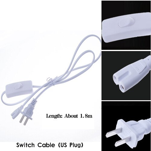 5w 10w 25w 50w ir uv cfl led fullspektrum odlingsljus  t5 tub lampada inomhusplanta lampa hydroponics system blommande trädgård: 1.8m kablar us-kontakt / Oss