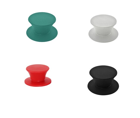 Pot Deksel Knop Siliconen Universele Pot Handvat Vervanging Keuken Kookgerei Cover Knoppen Voor Pan Deksel 3 Pcs: black red green grey