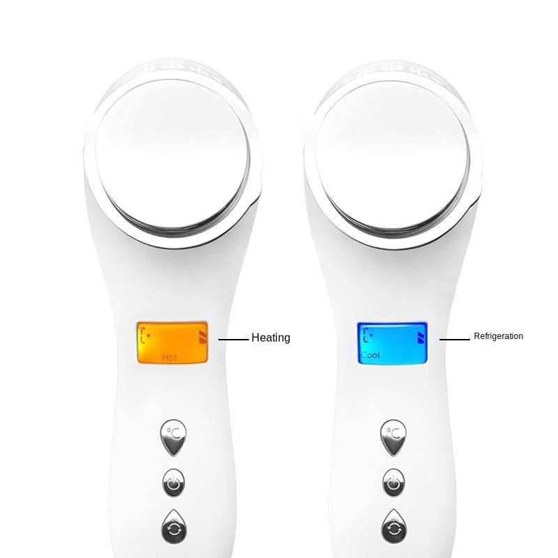 Ems mikroström skönhetsapparat ultraljud högfrekvent vibration ansiktsrengöring hudföryngringsmaskin och kall massage
