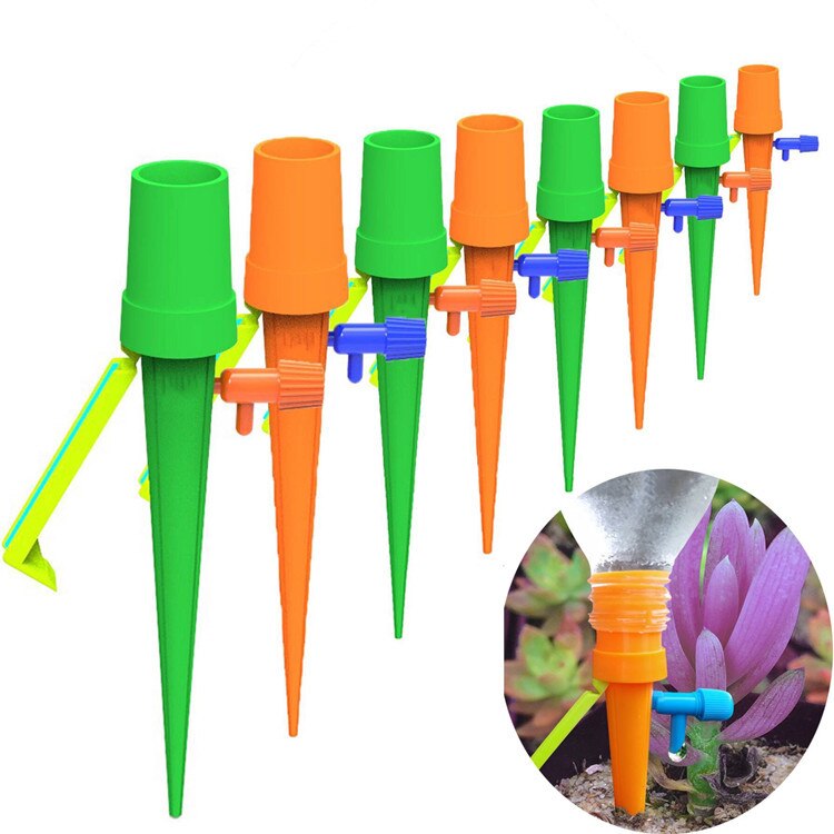 Auto Drip Irrigation System Ajustable Self-Contained Dripper Spike Kits Household Garden Flower Planting Tools Automatic Water