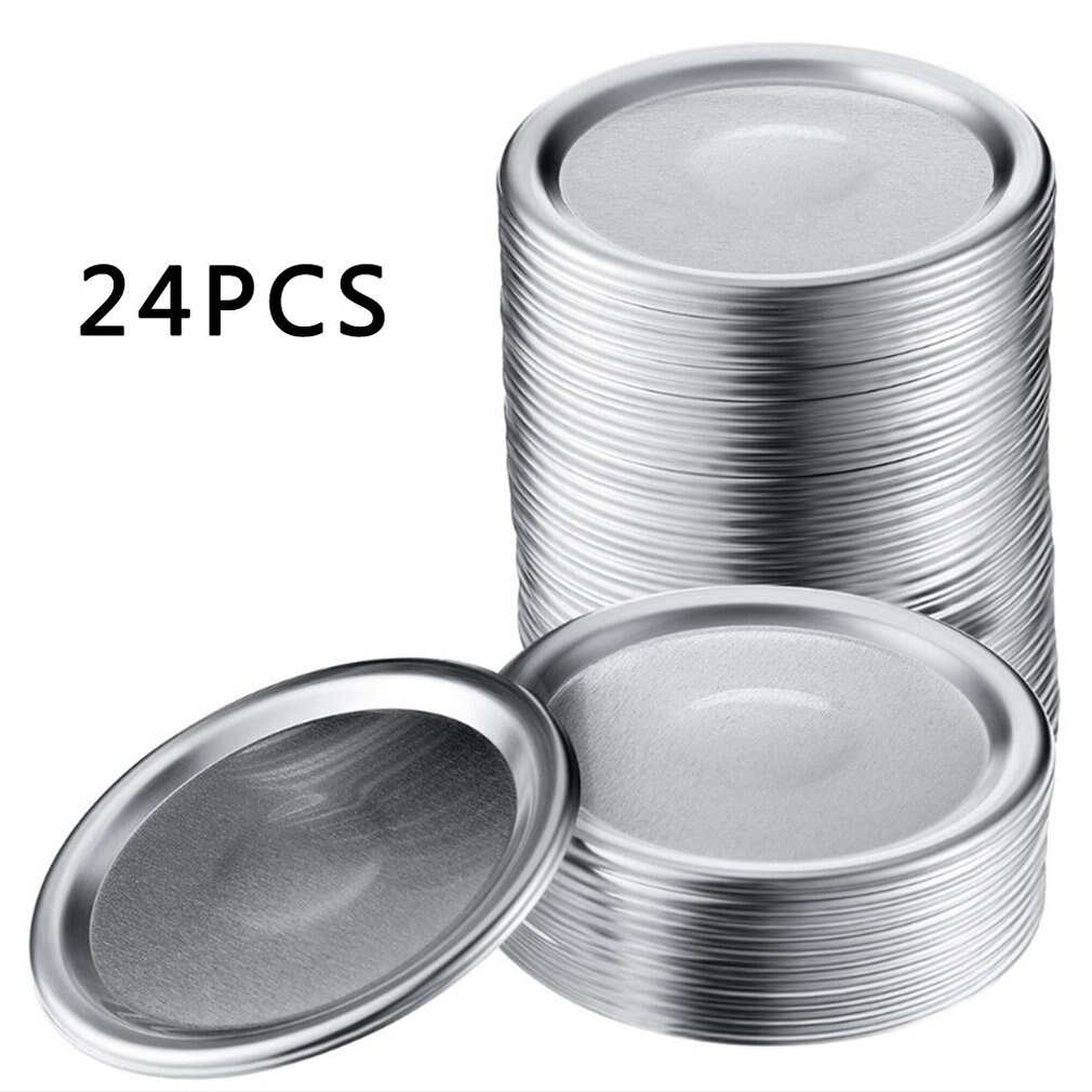 Mason Jar Lids Mason Bottle Caps Split Cover Tinplate Mason Jar Canning Lids Wide Mouth Canning Lids: Orange