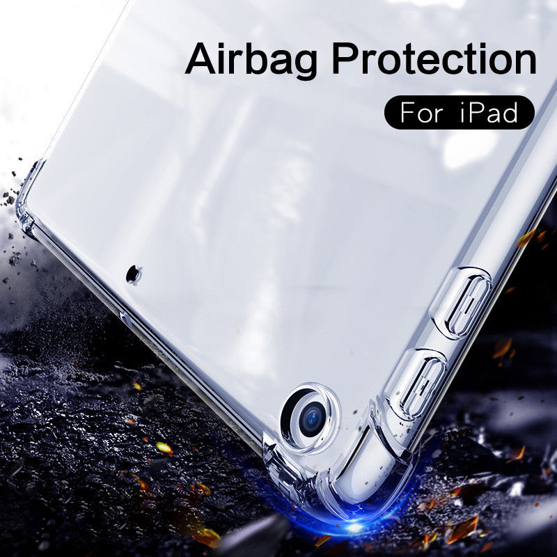 Shockproof Clear Gel Case Cover for iPad 6th Gen 9.7" iPad Mini 1/2/3/4 5 7.9 Air 3 10.5 Air 1 2 Pro