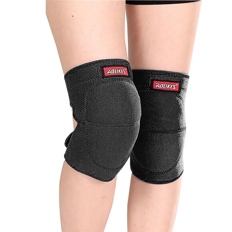Outdoor Voetbal Running Antislip Kniebeschermers Dikke Spons Warm Knie Protectors Volleybal Kniebeschermers Kniebeschermers Voor Dansen a40