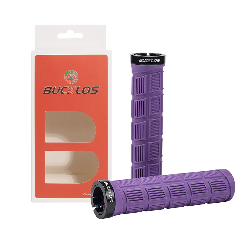 BUCKLOS Bicycle Handlebar Grips Double Lock on Mountain Bike Grip Comfortable Shock-absorption MTB Cuffs Anti-slip Bike Handles: green