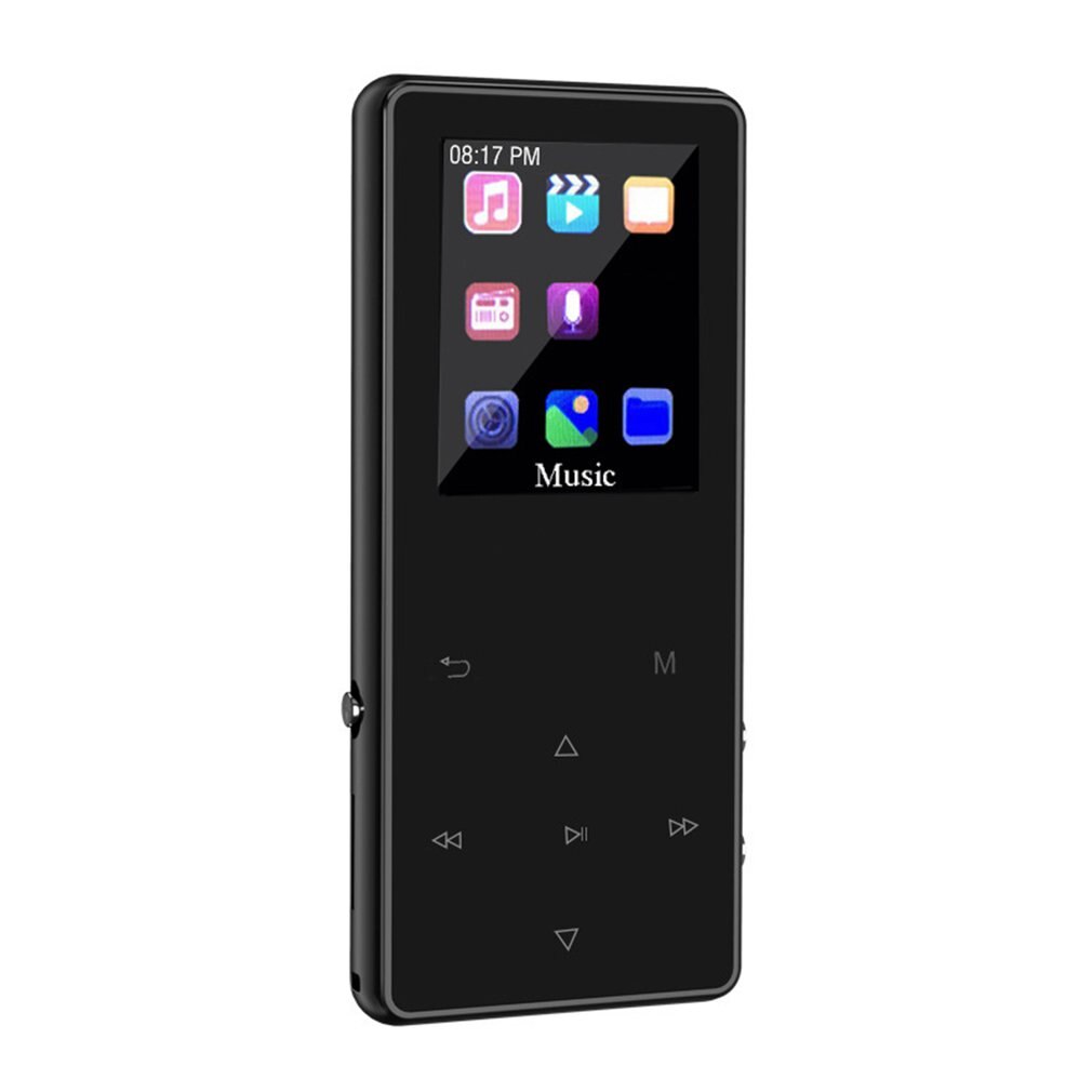 Draagbare Muziekspeler, 1,8 Inch Kleurenscherm FM-radio E-Book Lezen 4.2 MP3-speler (16GB