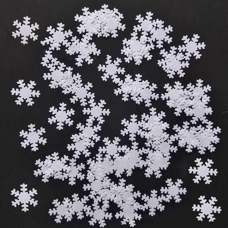 30g Christmas Confetti Artificial Snowflake Sequin Sant Claus Tree Snowman Confetti Year Table Decor Wedding Throwing