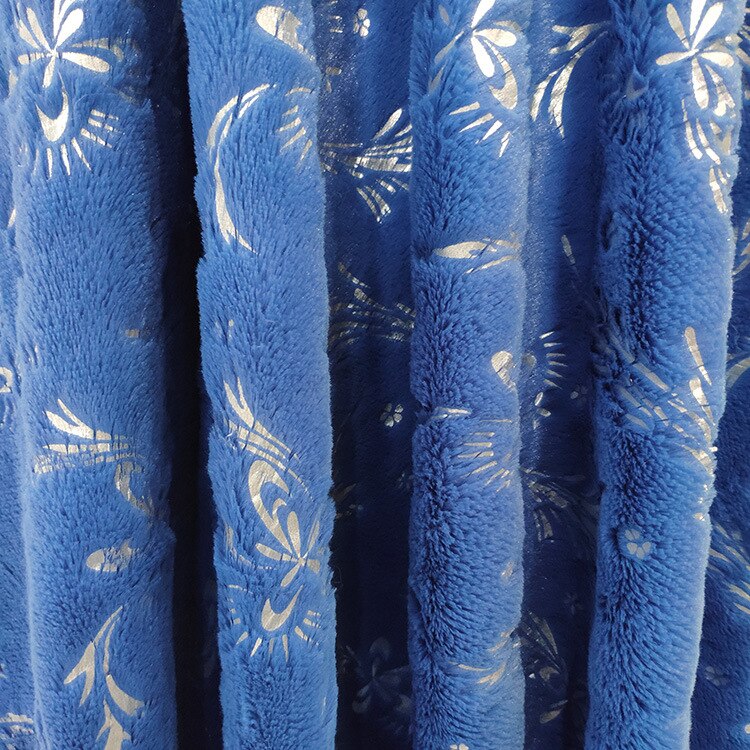 fabric full polyester bronzing knit pv velvet finishing fabric