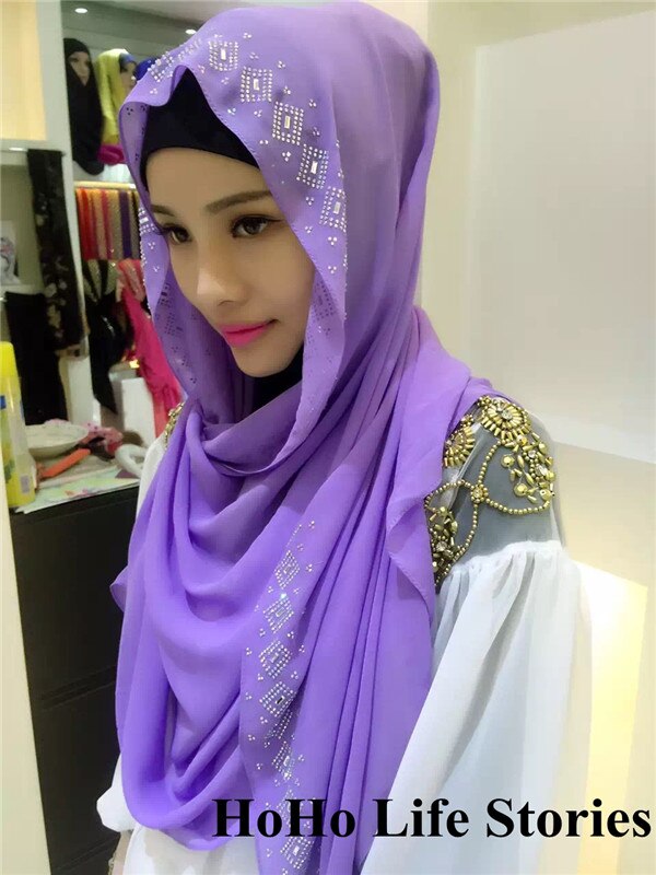 CJ118 180*70cm Middle East drilling Austria muslim hijabs scarf beautiful women of scarves (no underscarf): 8
