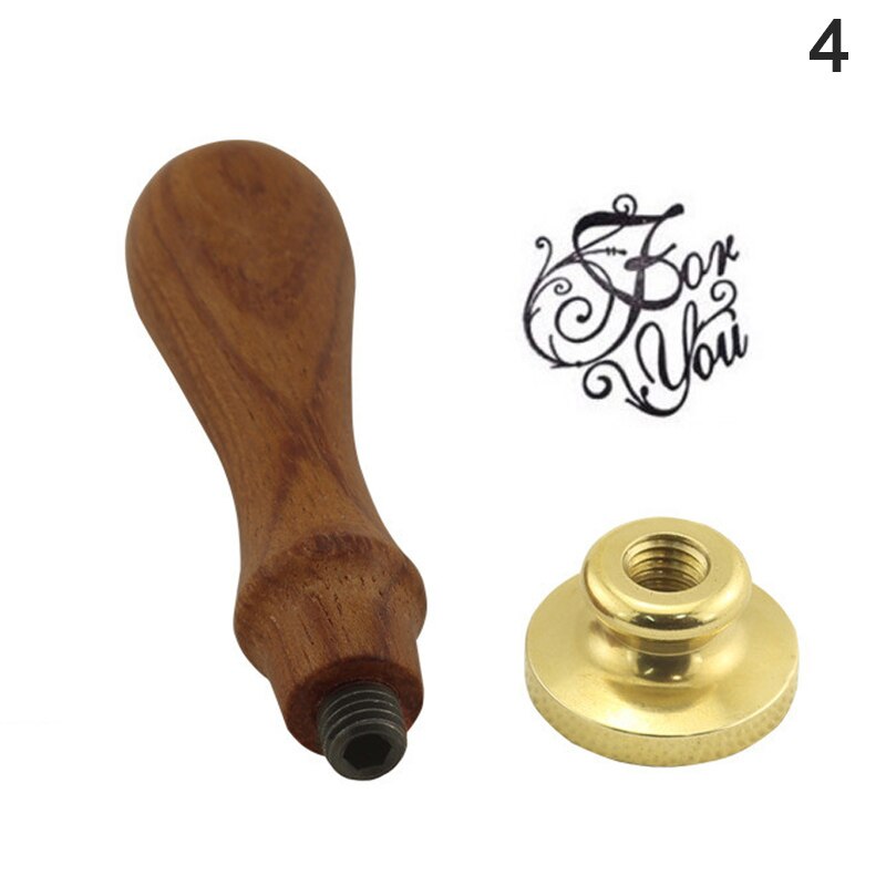 1Pc Retro Houten Stempel Klassieke Waxseal Stempel Oude Seal Post Decoratieve Antieke Stempel: A4