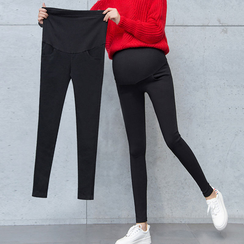 Vår höst mammakläder ledig mage pennbyxor amning gravida kvinnor magbälten leggings graviditetsbyxor  a21