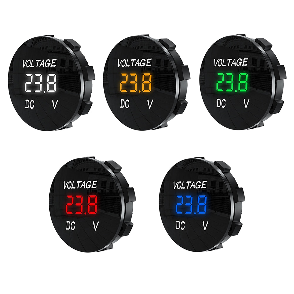 Neue D3 Digital Panel Voltmeter Led-anzeige Wateproof Spannung Meter Universal für Auto Auto Motorrad Yacht Boot ATV Lkw