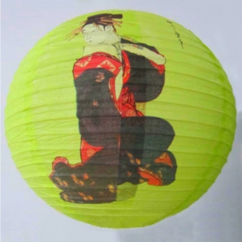 Lámpara de techo con forma de farolillo, estilo japonés, 40cm
