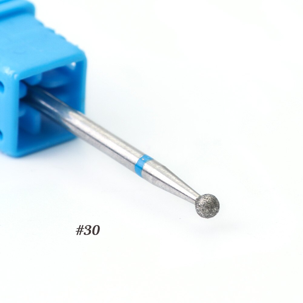 1pcs Nagel Boren Diamant Bal Hoofd Cuticle Cutter voor Manicure Nail Care Pro Elektrische Rotary Burr Molen Machine gereedschap BE23-30: 30