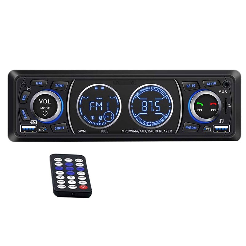 Auto Stereo Met Bluetooth Enkele Din In Auto Stereo Autoradio Car Audio Stereos Voor Auto Ondersteuning Usb-poort, sd Aux In