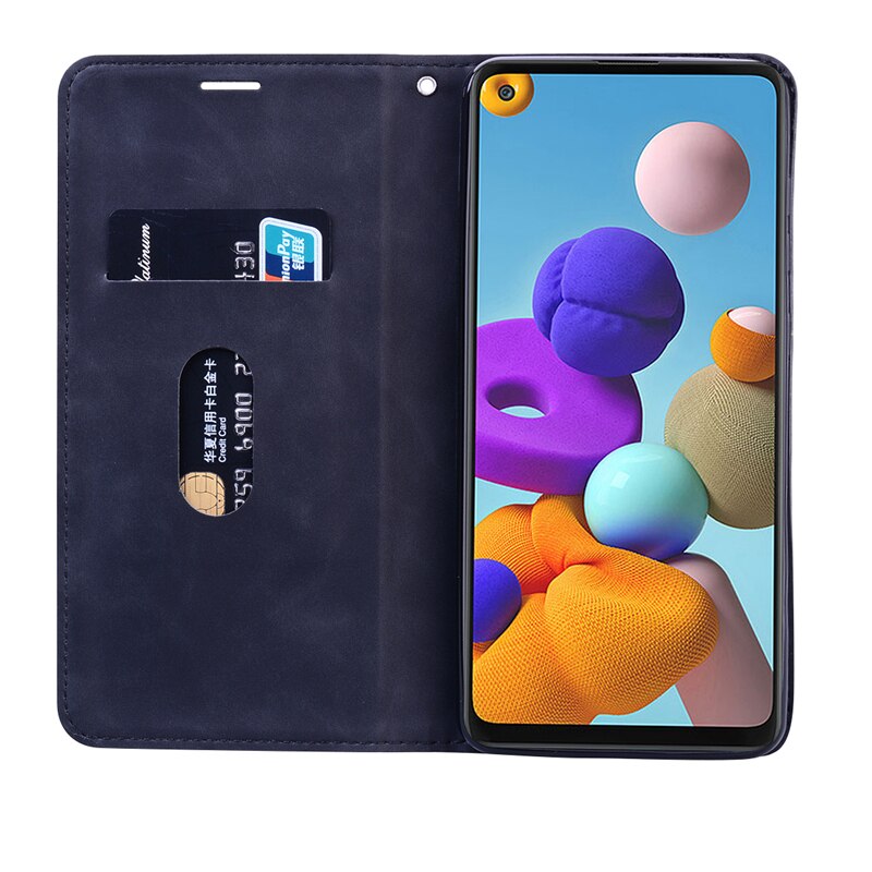 Funda magnética de cuero para Samsung Galaxy A21S, A21S A 21 S, A21 S, 6,5 pulgadas, A217, SM, A217F