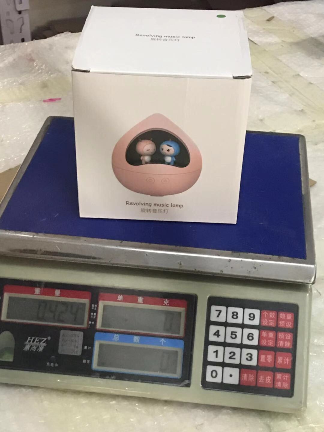 Rotating tale music lamp USB rechargeable bedroom bedside lamp DIY Christmas Year music lamp Home Decor