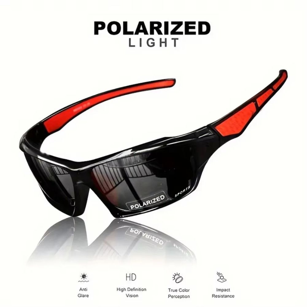 UV400 gepolariseerde fietszonnebril HD-lens winddicht UV-bestendig fietsglas mode lichtgewicht buitensportbril heren