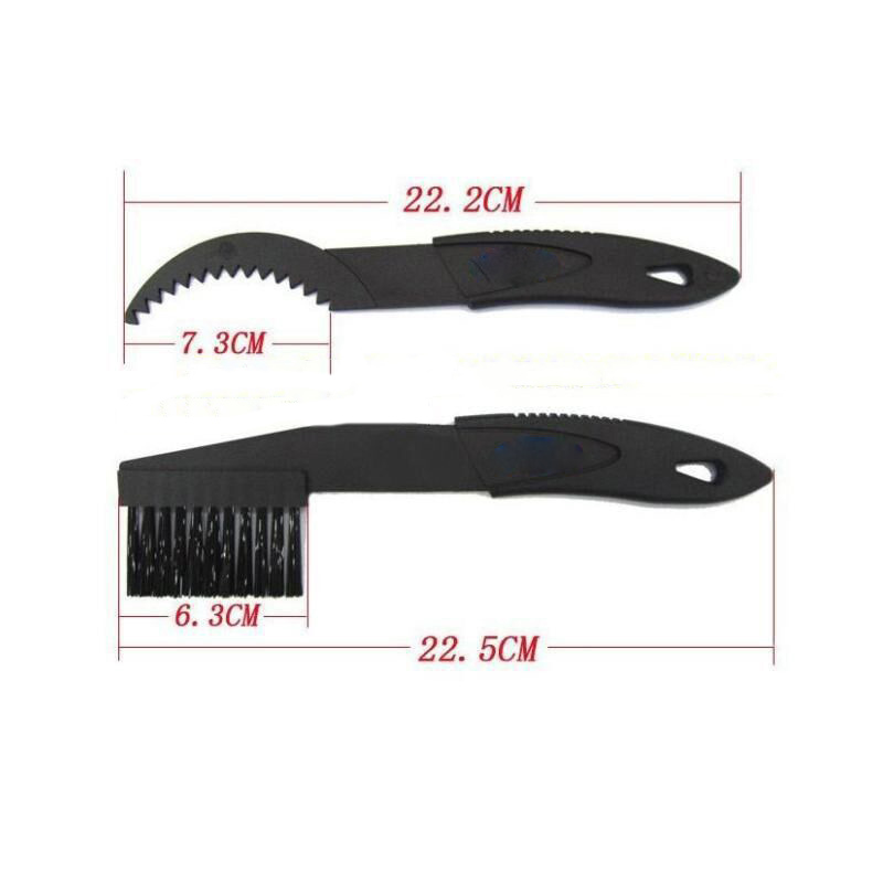 Portable Bicycle Chain Cleaner Motorcycle Road Bike Chain Clean Brush Bicycle Clean Tool Kit Cycling Chain Cleaner Maintenance: Red