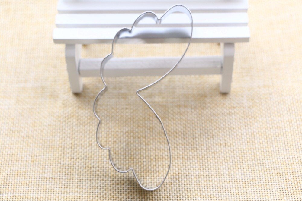 1 Uds. Moldes para galletas, forma de alas de Ángel, moldes para galletas, decoración de acero inoxidable, cortador de galletas, herramientas para hornear