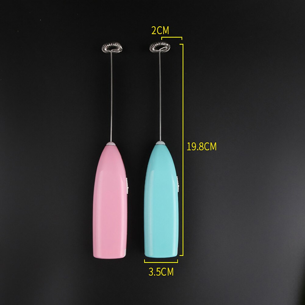 Mjölkskummare mixer 2 visp handhållen 3- hastighet mjölkskummare för cappuccino, äggvisp mini mixer latte cappuccino choklad