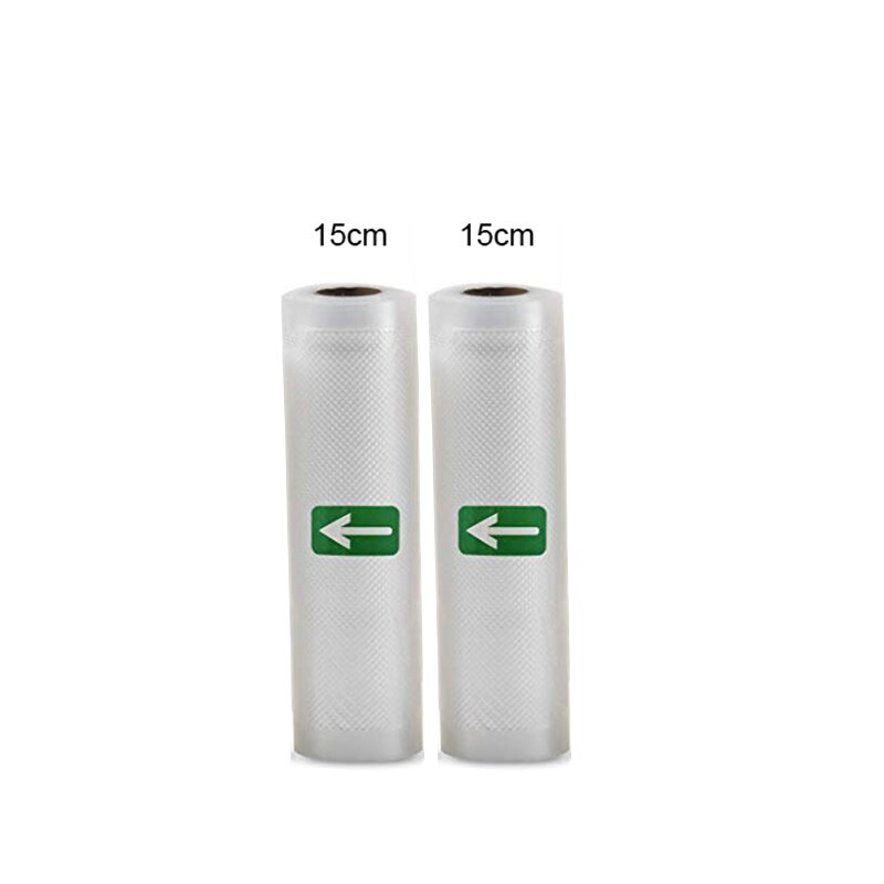 5 rolek/2 rolki Lot do kuchni do jedzenia worek próżniowy torby do przechowywania uszczelniacz próżniowy żywności zachować 12 + 15 + 20 + 25 + 28cm * 500cm: 15cm 2pcs
