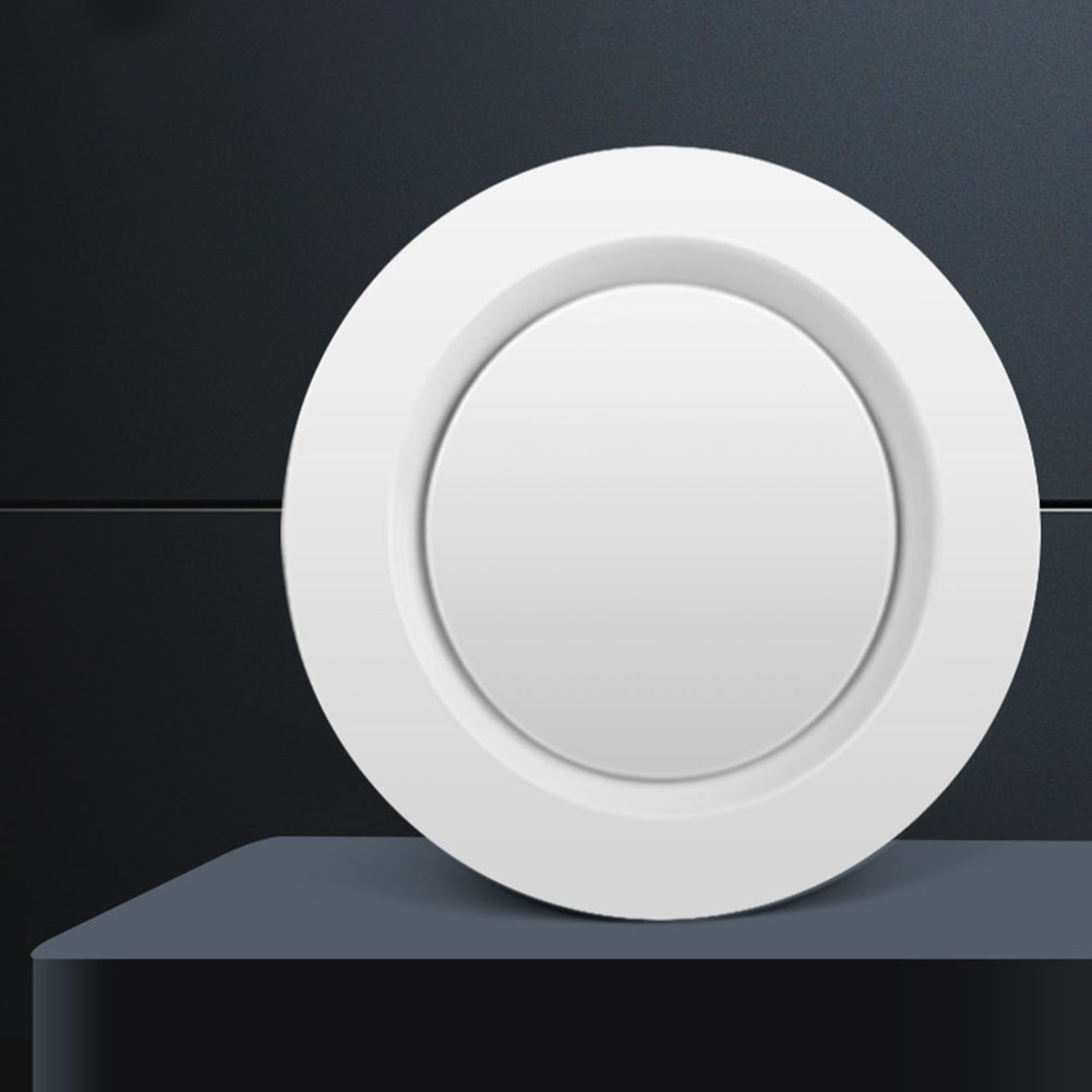 Ronde Air Vent ABS Louver Wit Grille Cover Verstelbare Uitlaat Vent Fit voor Badkamer Kantoor Keuken Ventilatie, 75mm