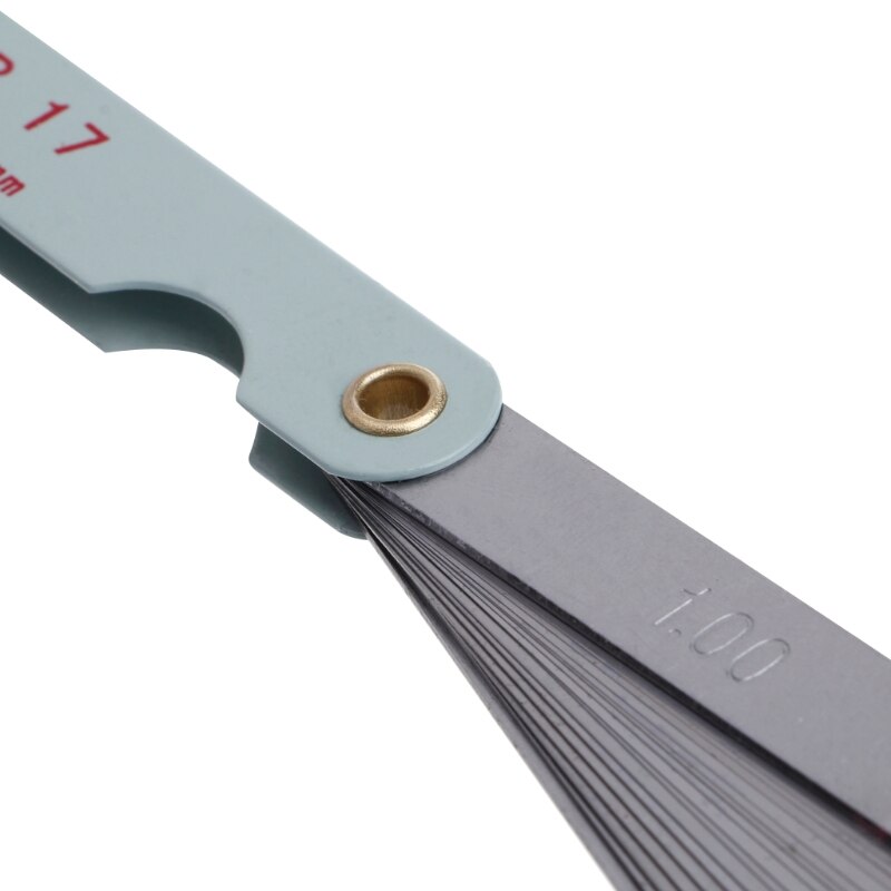 1pc 0.02 to 1mm 17 bladdikte spleet metrische vuller voelermaat meetinstrument 62kc