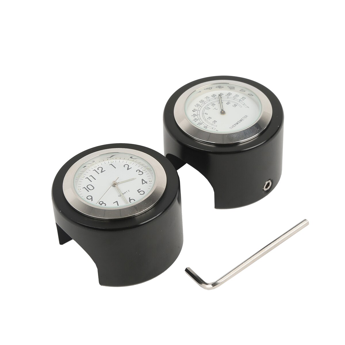 Horloge de température de guidon de moto, pour Harley Honda Star Yamaha Suzuki Kawasaki