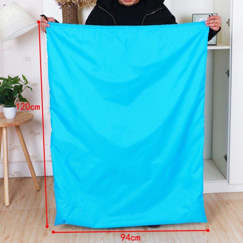 1 * Vuile Kleren Tas 37*47.2 Inch Polyester Extra Grote Zware Waszak Zak Met Trekkoord