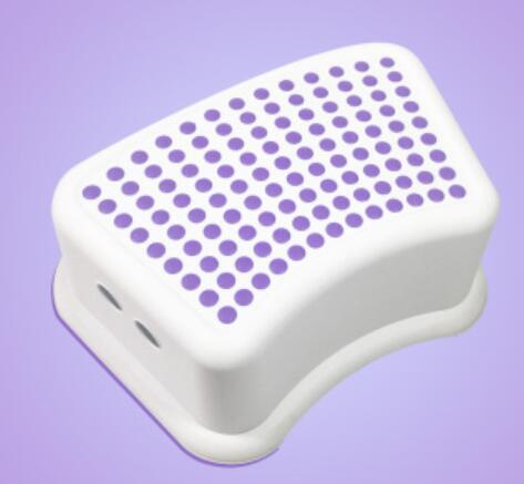 Extra Brede En Tall Baby Kids Stap Voet Kruk Met Verwijderbare Antislip Pads: Paars