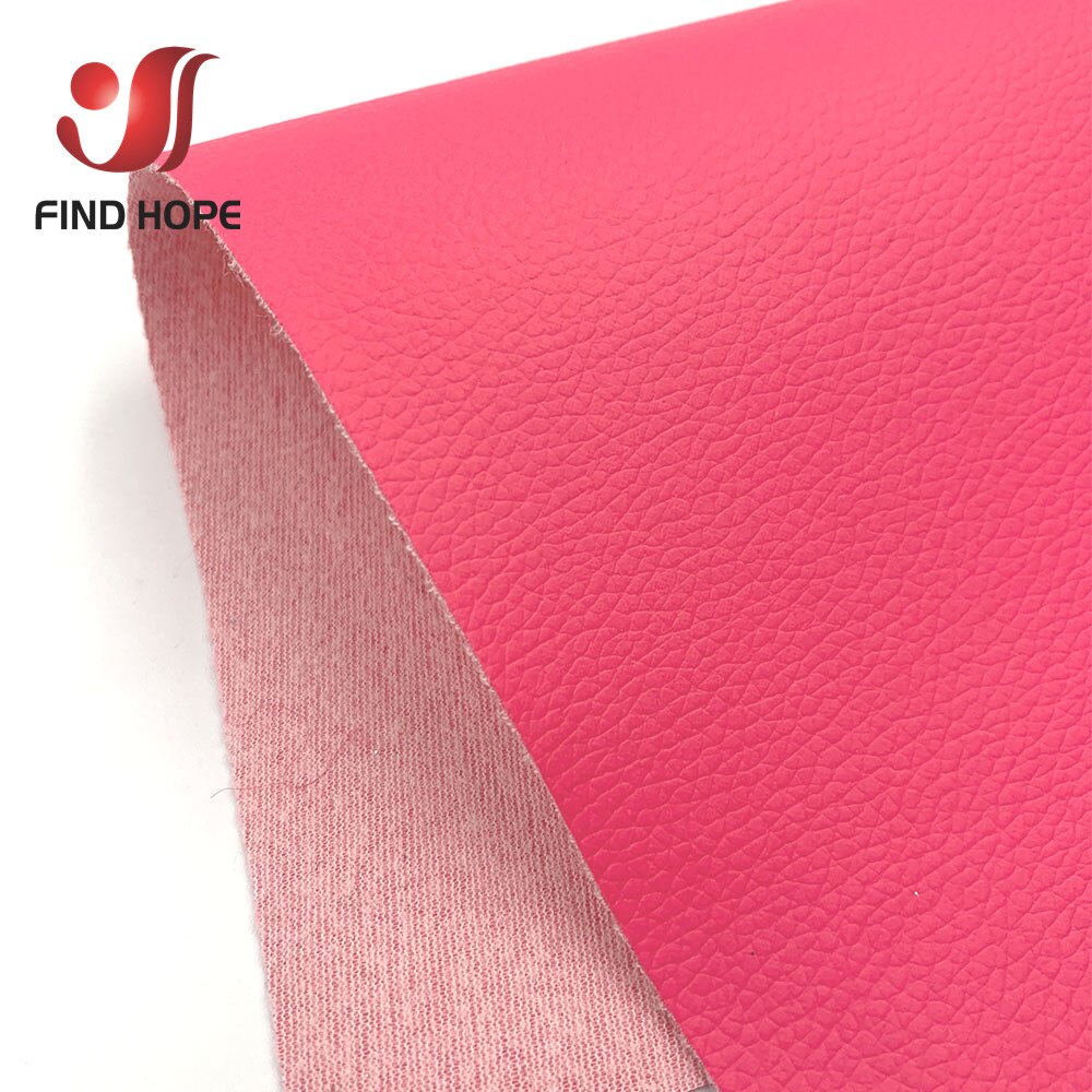Door Meter 100*135Cm Litchi Kunstleer Pu Kunstleer Stof Vinyl Auto Bekleding Zak Sofa Oorbel Naaien Diy 39*54Inch: Rose pink