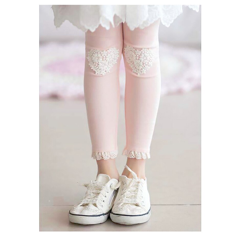 Mallas de encaje para niña, Leggings de amor para niño, primavera y otoño, pantalones de algodón para niña, mallas ajustadas para niño, ropa