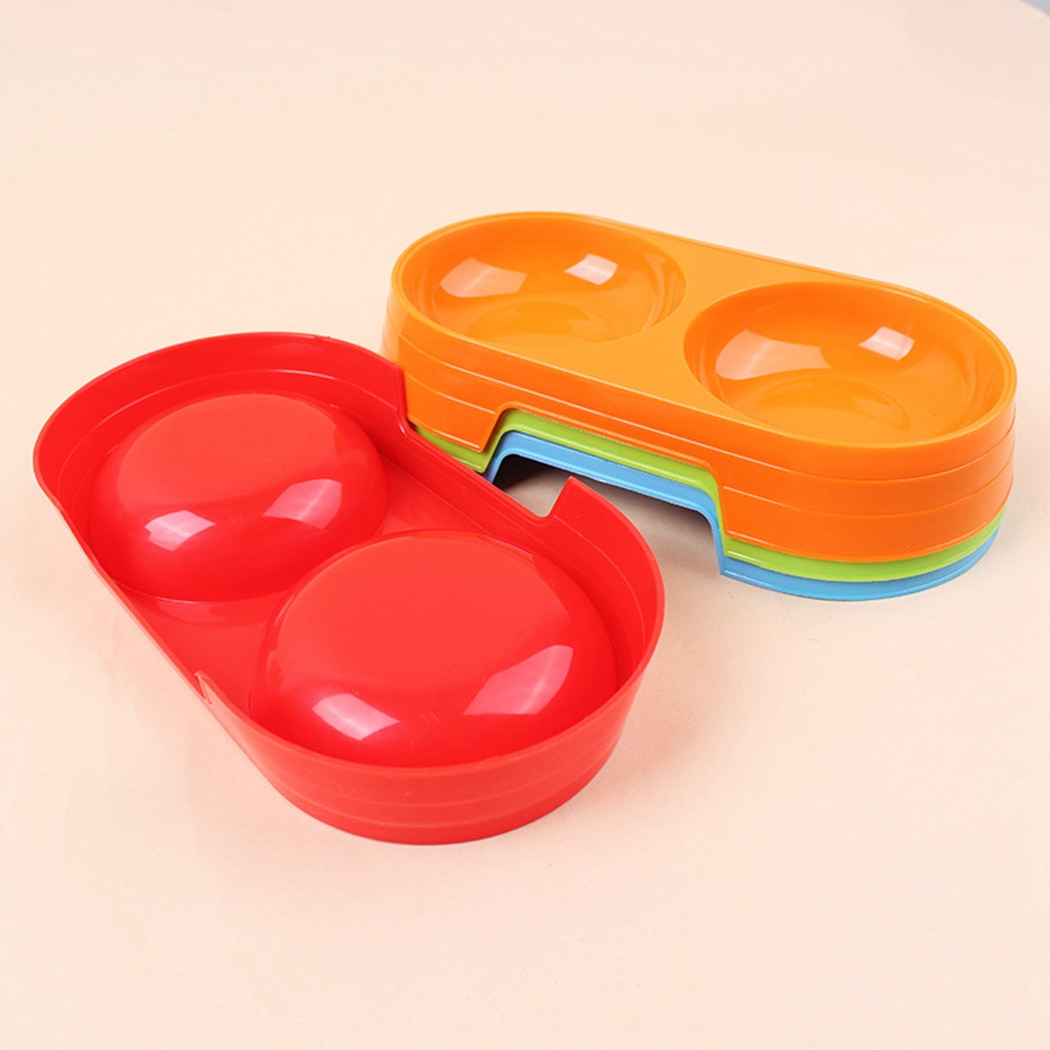Cuenco de plástico para mascotas de Color caramelo, suministros de Alimentación de Mascotas, alimentador de agua para perros y gatos, Color aleatorio, 1 ud.