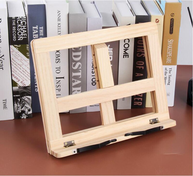 Holz Rahmen Lesen Bücherregal Halterung Buch Lesen Buchstütze Tablette Pc Unterstützung Musik Stehen Holz Tisch Zeichnung Staffelei Schreibwaren