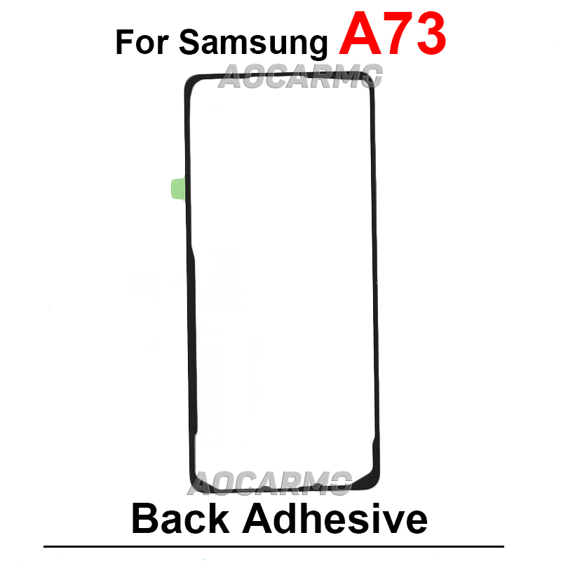 Pegatina para Samsung Galaxy A40 A41 A50 A51 A52 A60 A70 A71 A72 A73 A80 A730 A750 A920 cinta adhesiva de cubierta trasera pegamento: Gris oscuro