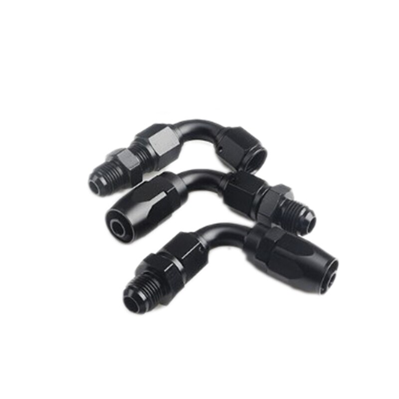 Universal Adjustable Fuel Pressure Regulator Oil Pressure Regulator Kit 6 Fitting End-Black