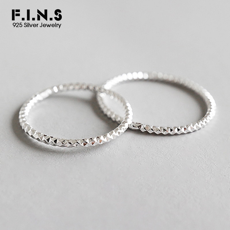 F.I.N.S Echt 925 Sterling Zilveren Vrouw Ring Wijsvinger Ring Staart Ringen Voor Vrouwen Stapelbaar Wedding & Engagement Ring