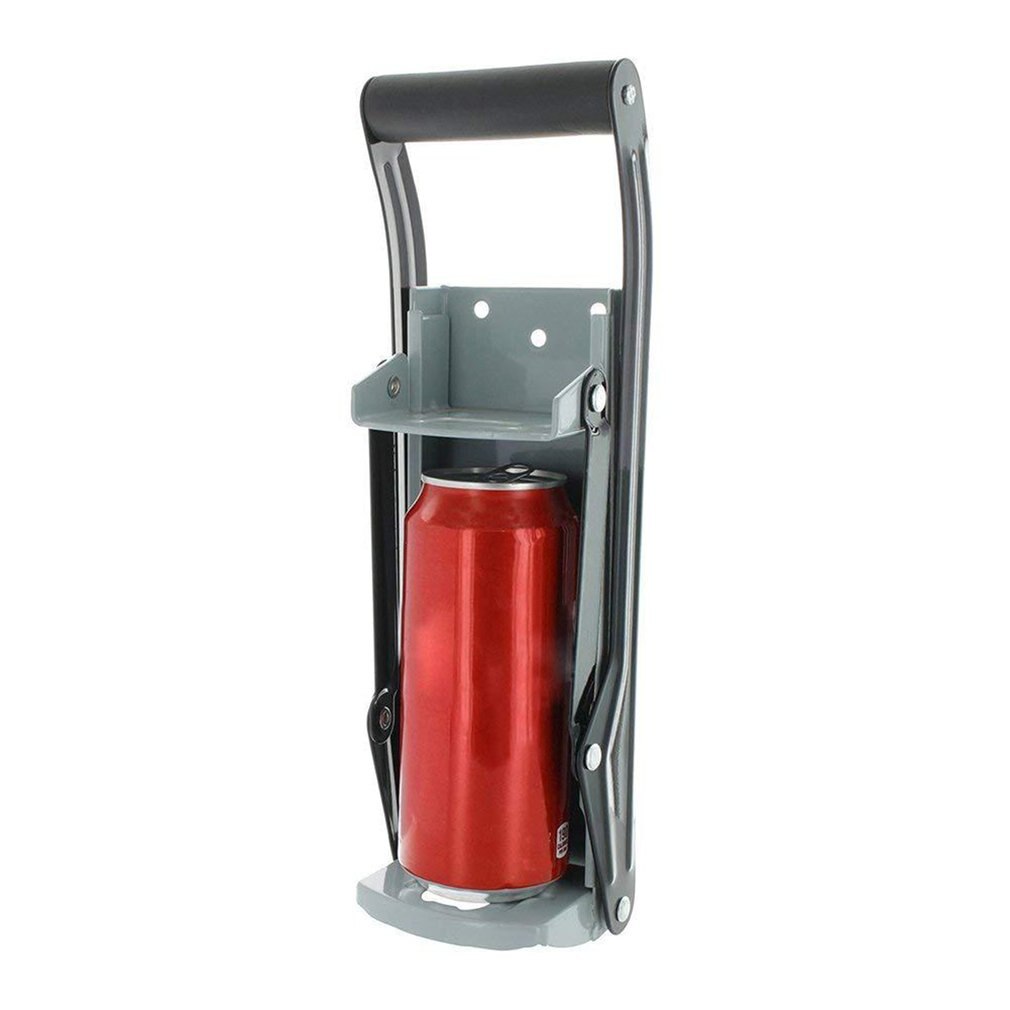 Wall Mounted Home Dispensing Can Crusher Beer Soda Cans Smasher Bottle Crushing Recycling Tool
