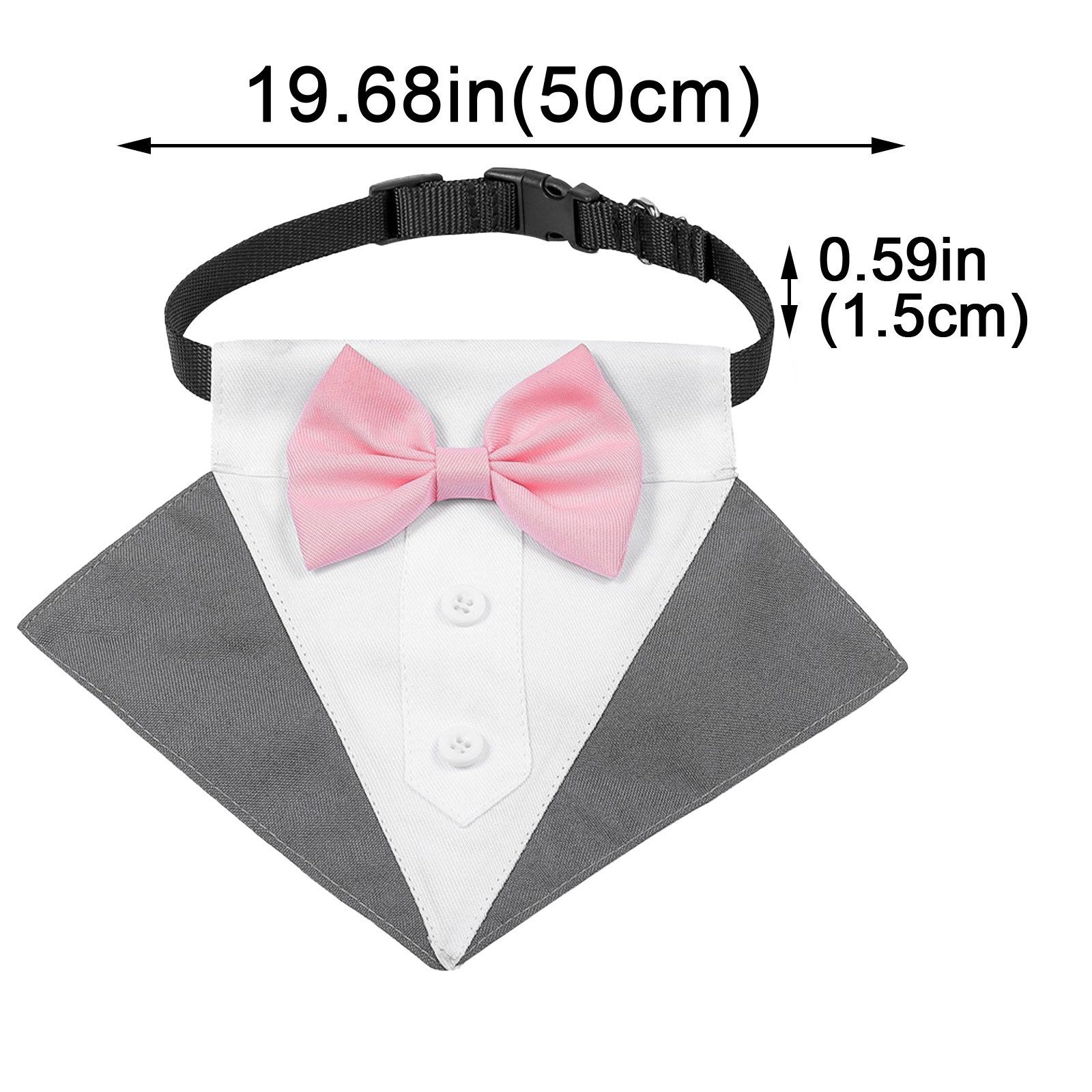 Honden-bandana Pet Driehoeken Slabbetjes Sjaals Omkeerbare Verstelbare Kraag Gentleman Strikje Pak Halsdoek Bruiloft Hoofddoek