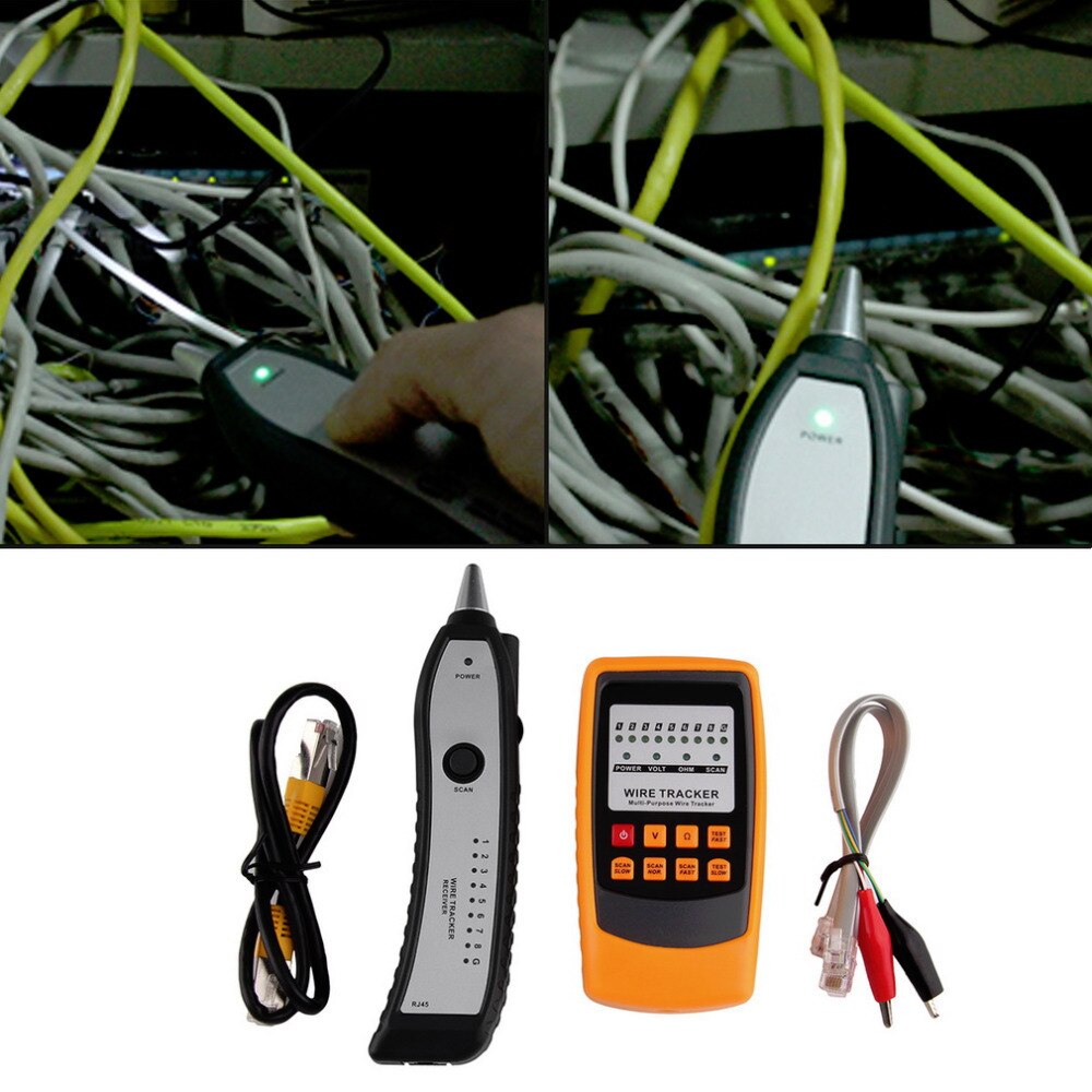 Newest Cable Tester Tracker Phone Line Network Finder RJ11 RJ45 Wire Tracer