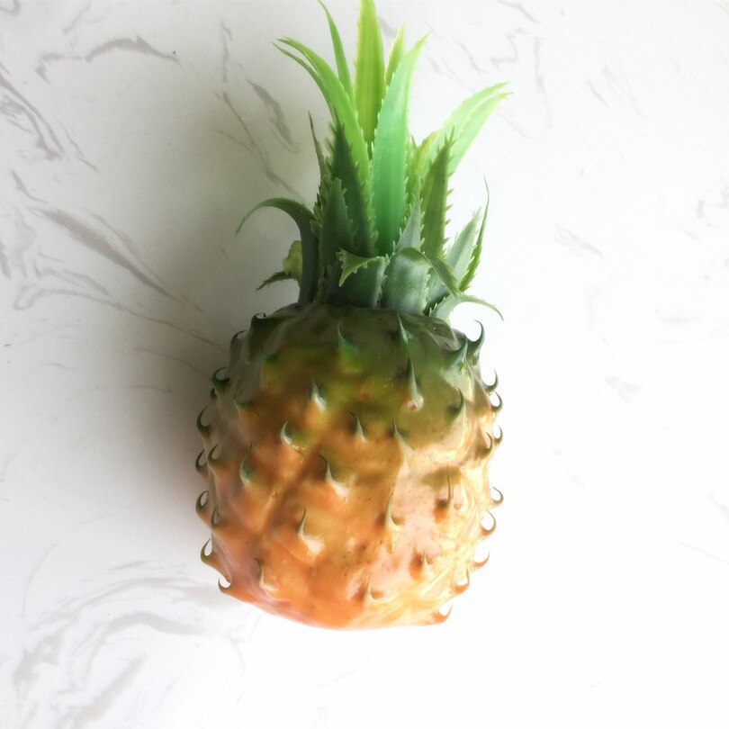 ONE Artificial Pineapple Fruit 19 X 11cm Vegetables Simulation Real Touch Pineapple Aggravate Pineapples for Home Decoration