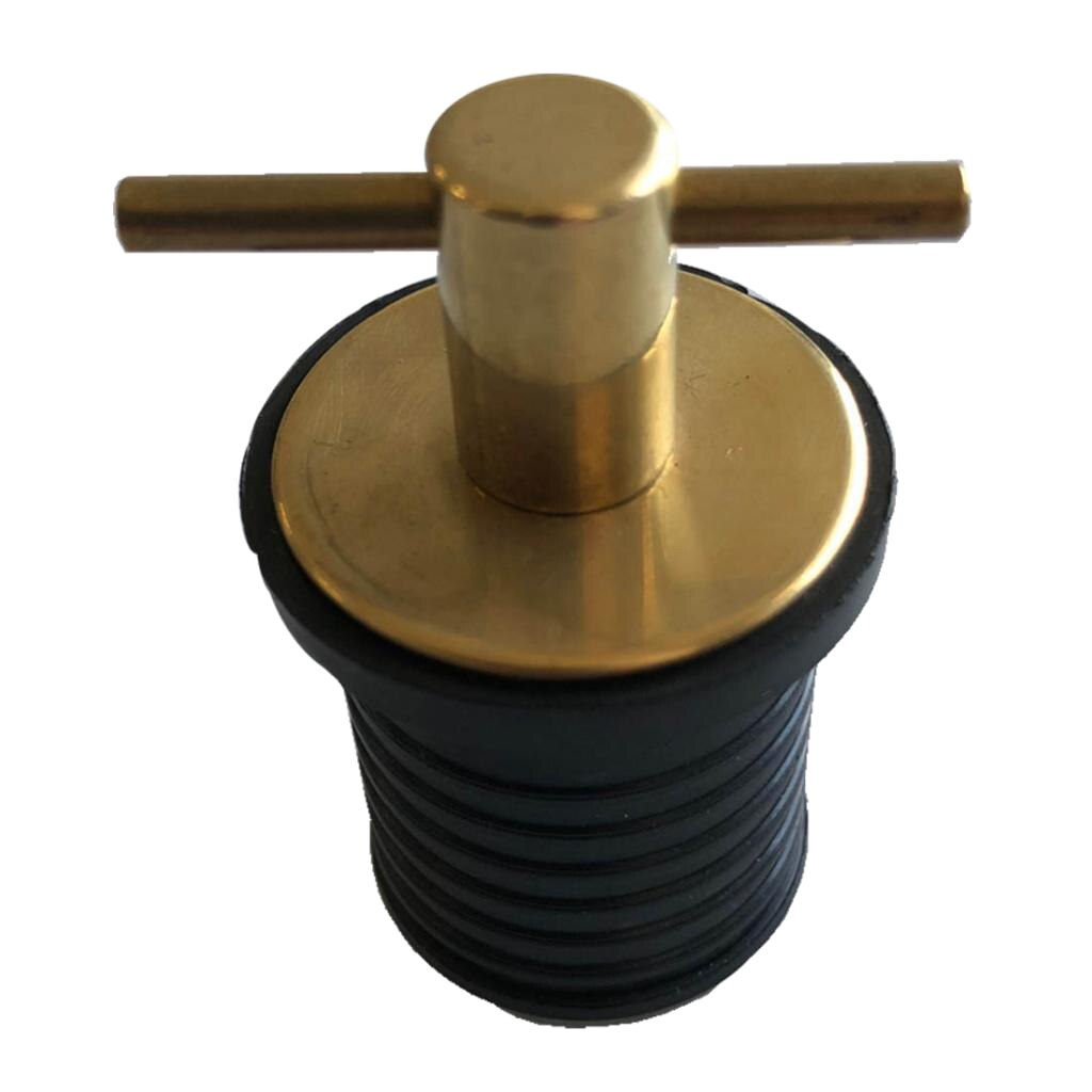 32×32×48mm Brass Handle T-Handle Drain Plug Watercraft Hardware for Boat